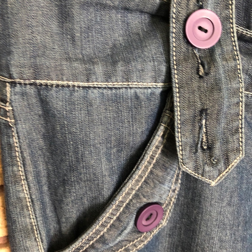 80's Denim Overalls - Denim Jean Overalls - Size 6 - Picture 5 of 9